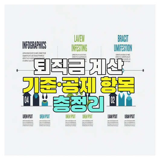  퇴직금 계산 기준·공제 항목 총정리