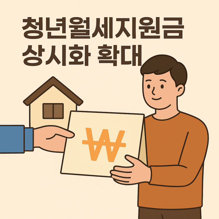  청년월세지원금 상시화 확대 신청 접수 방법부터 기간까지 총 정리해드립니다