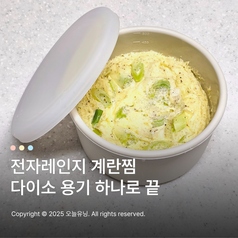 다이소 실리콘 용기 후기 전자레인지 계란찜 만들 때 꿀템