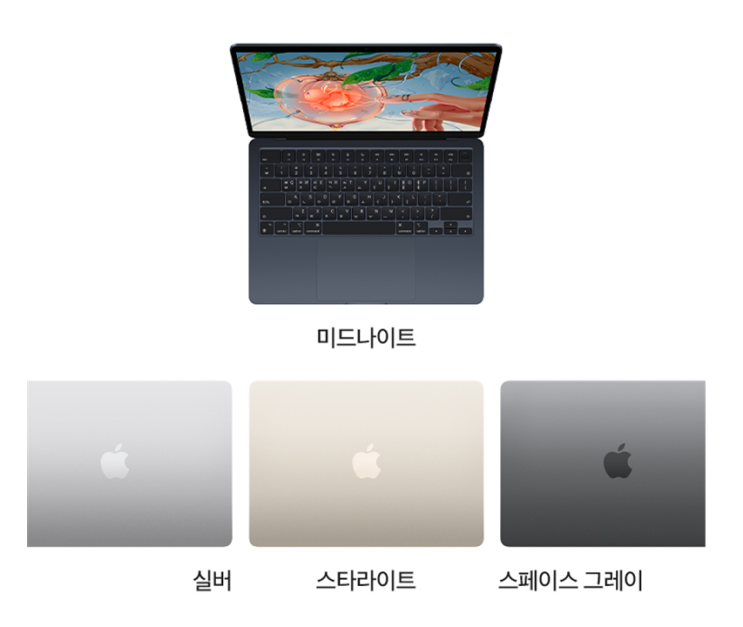  “맥북에어 M2 13인치 후기 — 가볍지만 강력한 성능, 미드나이트 실사용 리뷰”