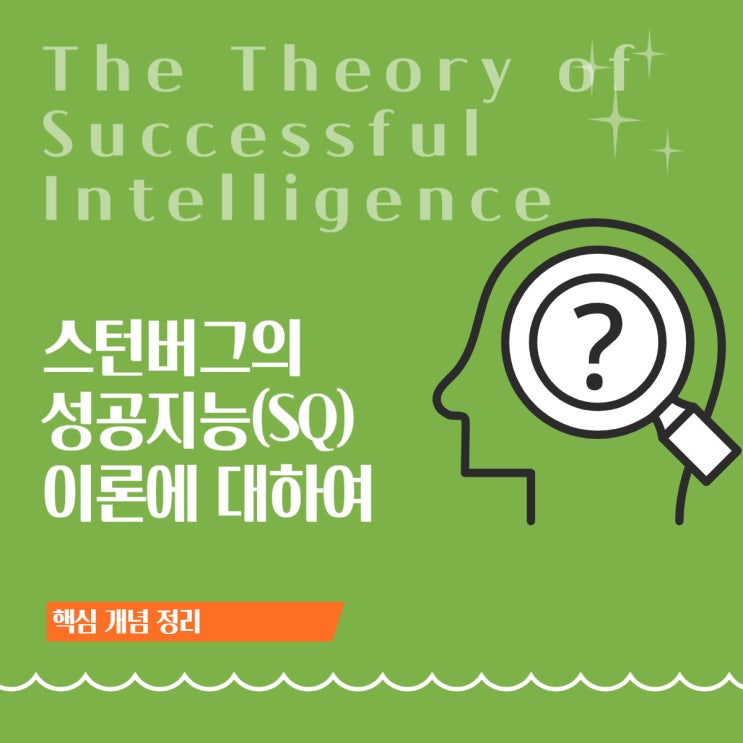 IQ를 넘어 삶을 움직이는 지능｜스턴버그 성공지능이론(SQ) 완전 정리