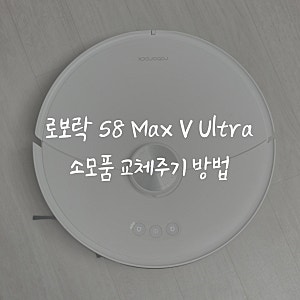 로보락 S8 Max V Ultra 직배수 소모품 교체주기 방법