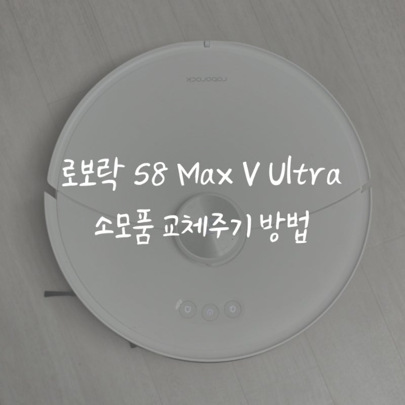 로보락 S8 Max V Ultra 직배수 소모품 교체주기 방법
