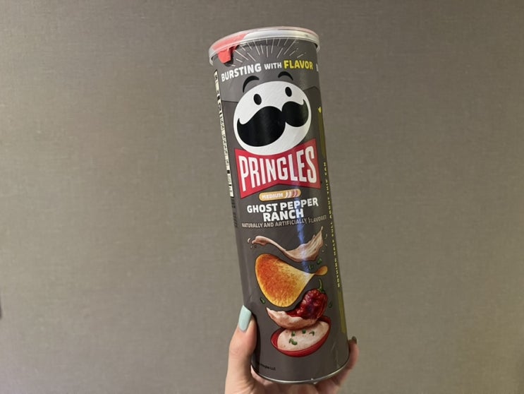  미국 과자 간식 감자칩 프링글스 고스트페퍼 랜치맛