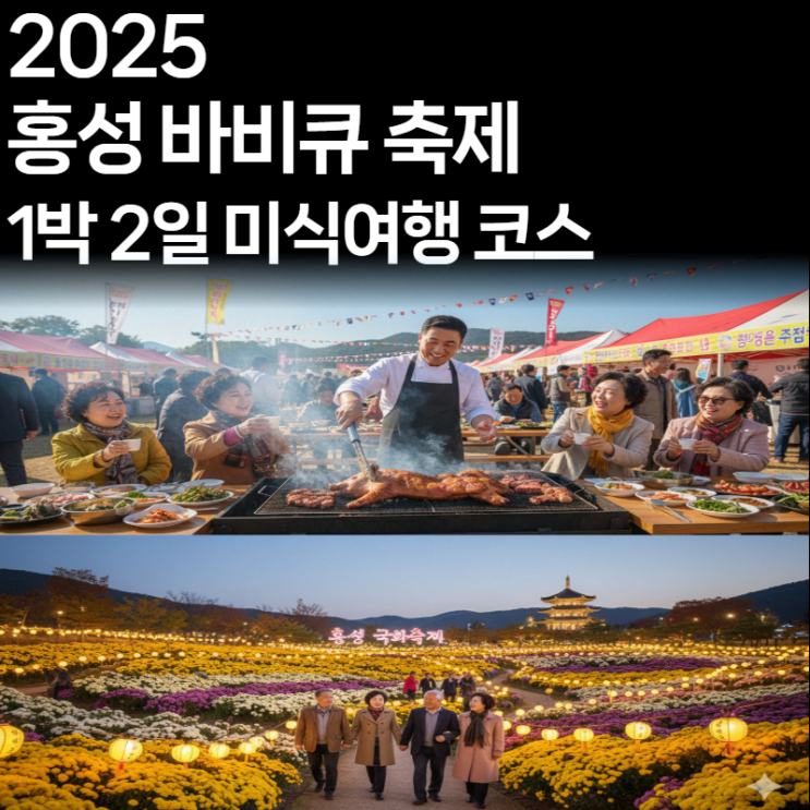  2025 홍성 바비큐 축제: 바비큐, 국화, 한우를 한번에!놓칠 수 없는 1박 2일 미식여행 코스