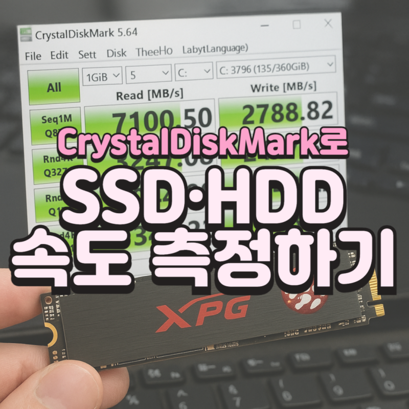 CrystalDiskMark로 SSD·HDD 속도 측정하는 방법｜무료 디스크 벤치마크 테스트 완벽 가이드