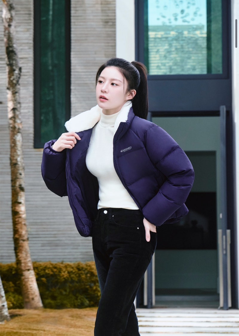 디스커버리 여성 숏패딩 추천, 고윤정 패션으로 본 여성스러운 겨울 숏패딩 스타일링 탐색