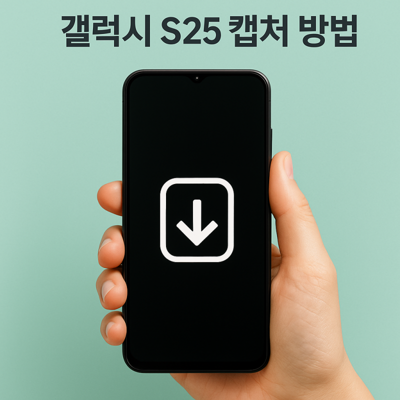 갤럭시 S25 캡쳐 방법 초간단 정리 한 번에 따라하기