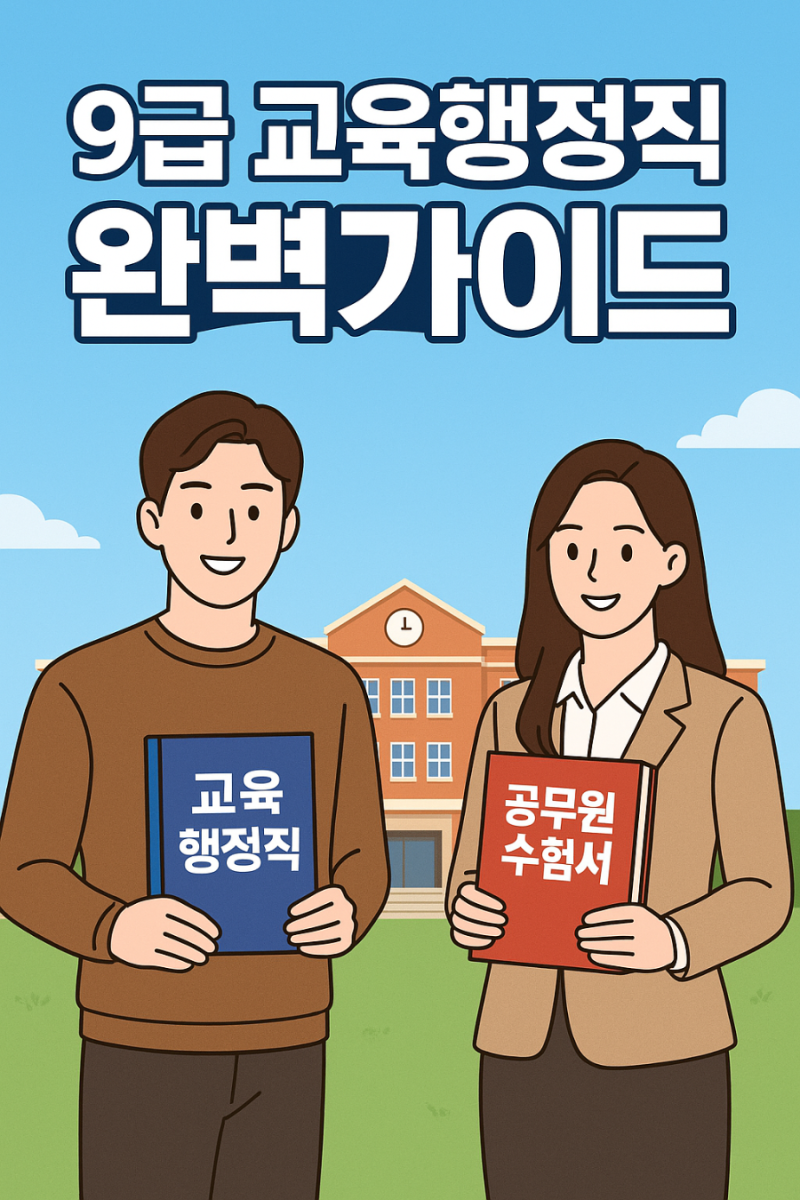 9급 교육행정직 공무원, 시험 과목·응시자격·준비방법·하는일·월급까지