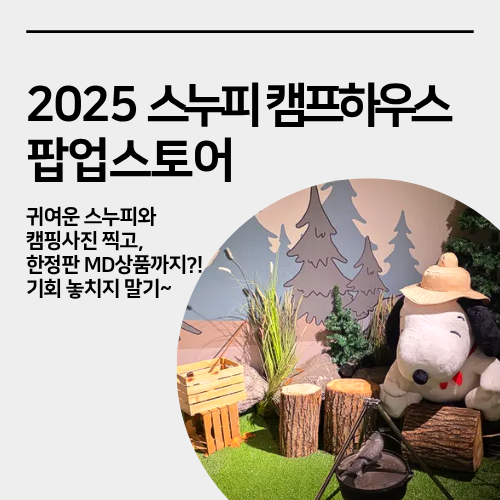  성수 스누피 캠프 하우스 팝업스토어 방문후기, 포토존, 굿즈상품