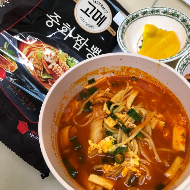  고메 중화짬뽕 조리법 물양 칼로리 순두부