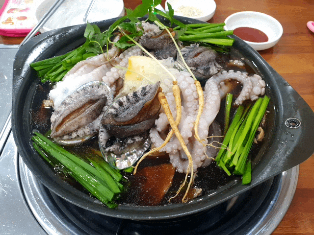  둔산동 한식맛집 대전 정부청사역 맛집 오박사전복해신탕