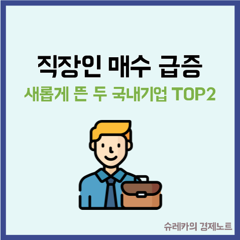  직장인 매수 급증 새롭게 뜬 두 국내 기업 TOP2
