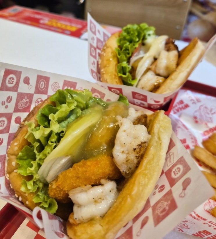  [천안 성정동 맛집] 새우버거가 맛있는 '왓더버거 성정점'