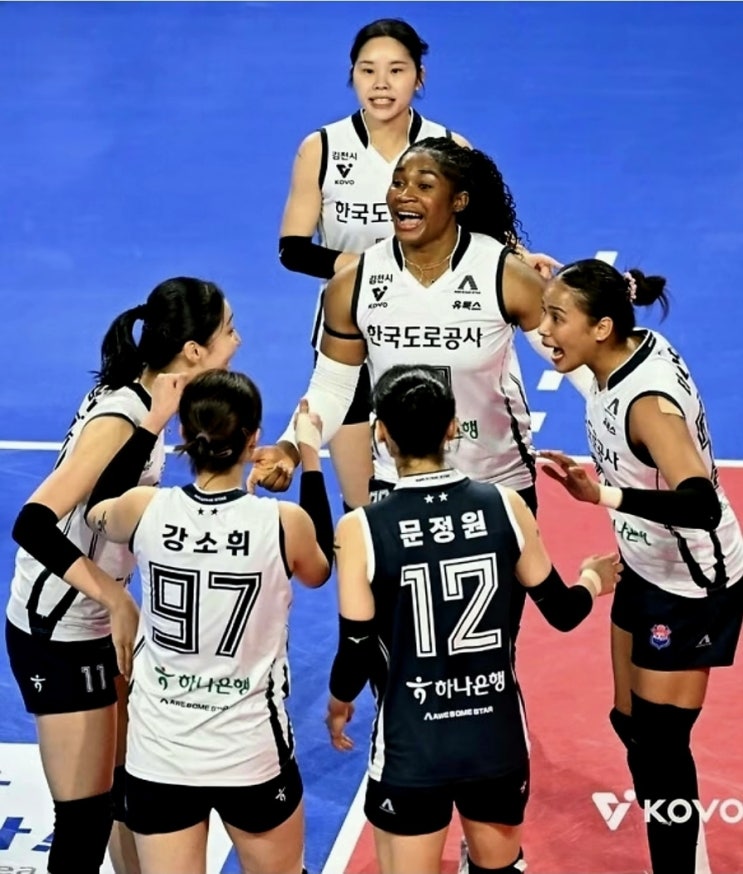 '모마 강소휘 쌍포 43득점' <b>도로공사</b>, IBK기업은행 잡고 2<b>연승</b>... 