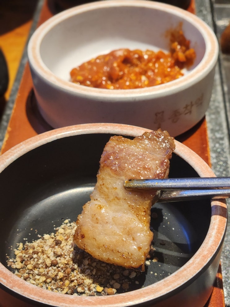  인천 서구 청라 맛집 종착역 삼겹살 껍데기 맛도리