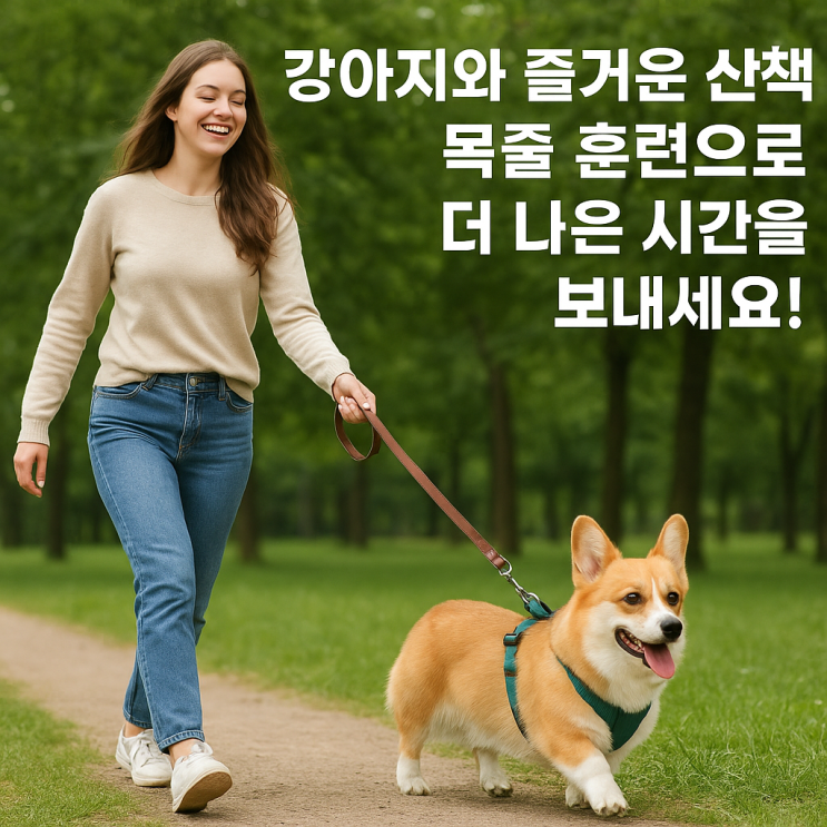  강아지 목줄 산책 훈련 노하우: 강아지와 즐거운 산책을 위한 팁