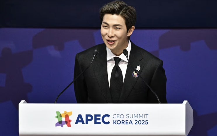  BTS RM APEC 정상회의 연설로 무대에 서다