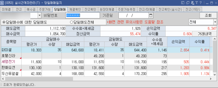  [투자일기] 10/31일 거래 단타내용 기록 및 반성