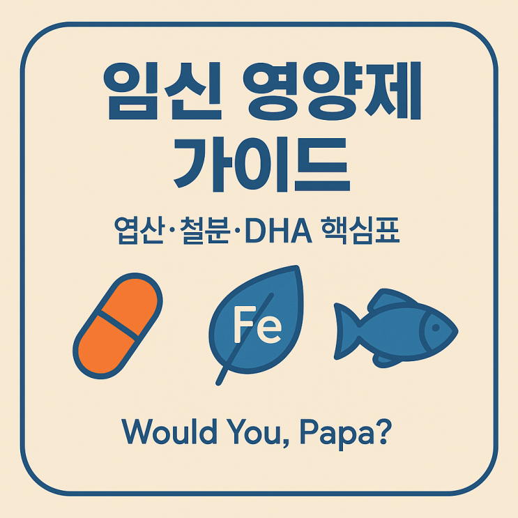  임신 영양제 가이드｜엽산·철분·DHA 언제부터? 용량/주의 한 번에