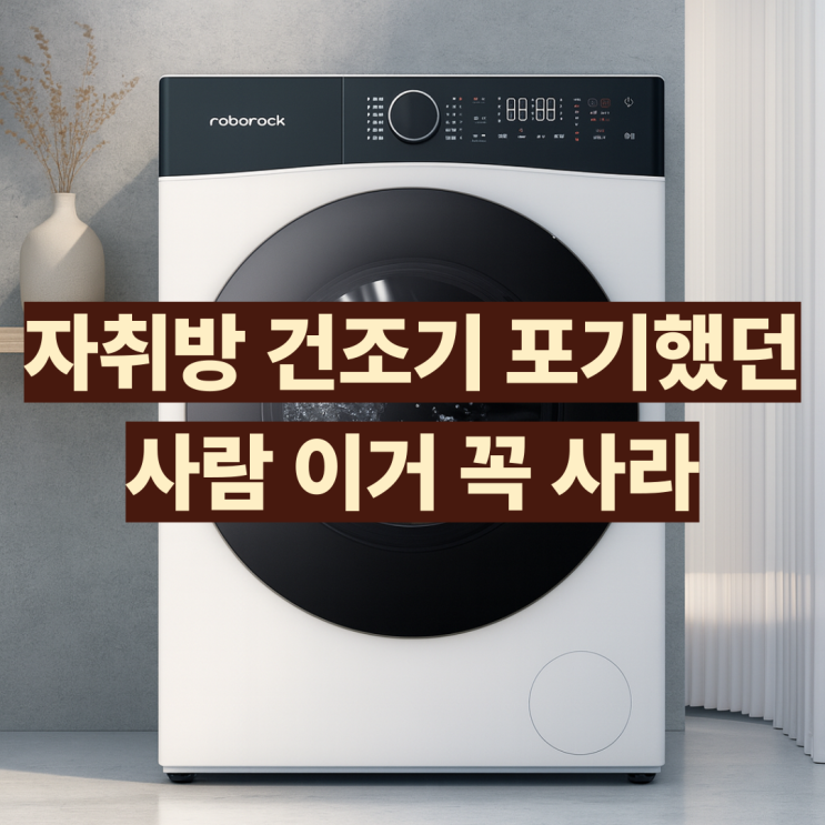  로보락 H1 Lite 올인원 세탁건조기 최저가 자취 세탁기 장점 단점