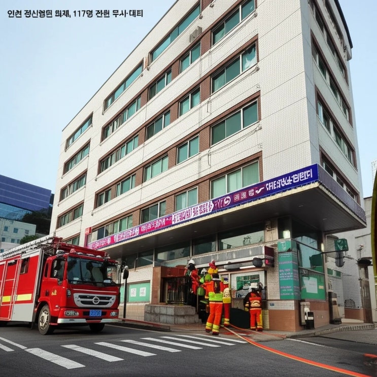 인천 <b>정신병원 화재</b>, 117명 전원 무사 대피