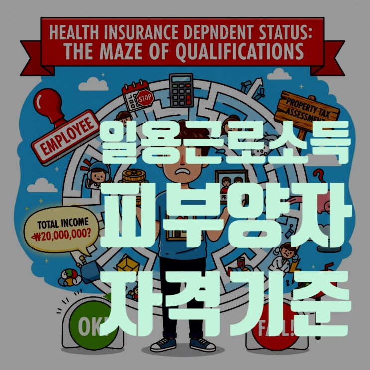  2025년 일용근로소득 건강보험 피부양자 자격 기준: 소득 2000만 원, 재산, 직장가입자 전환 11가지 핵심 총정리