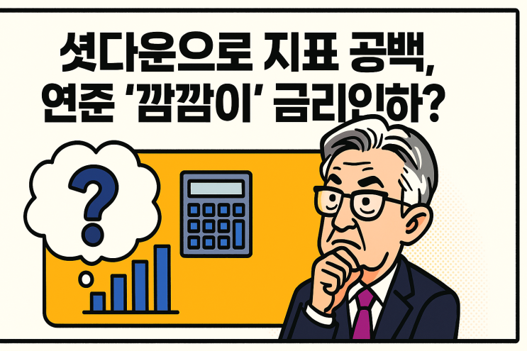  경제지표 '블랙아웃', 연준은 무엇을 보고 금리를 내리나?