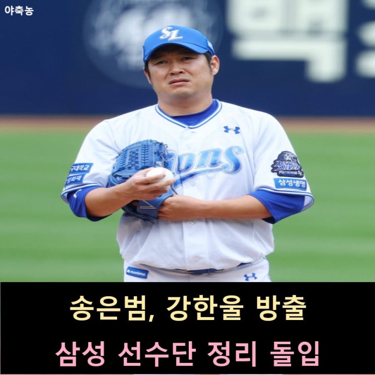 '송은범-강한울 방출' <b>삼성</b>의 <b>선수단</b> 정리