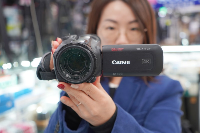 공연용 캠코더 캐논 HF G70 US 소니 AX43A 상담 후기
