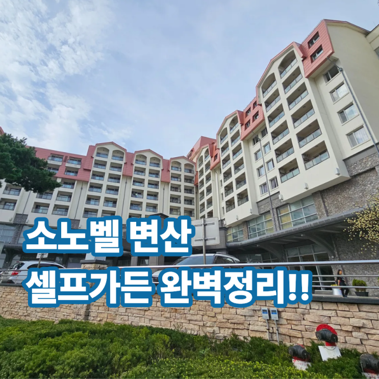  소노벨 변산 셀프가든 이용 꿀팁 총정리!( 이것만 챙겨가면 완벽해요~)