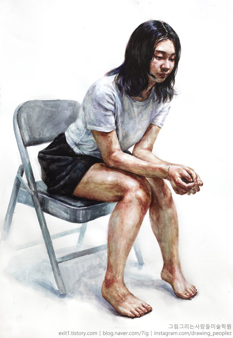 감성 가득한 연필드로잉 - 인물화그리기, image size:800x1158