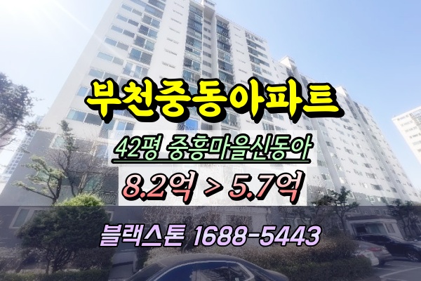  부천중동아파트 경매 48평 중흥마을신동아
