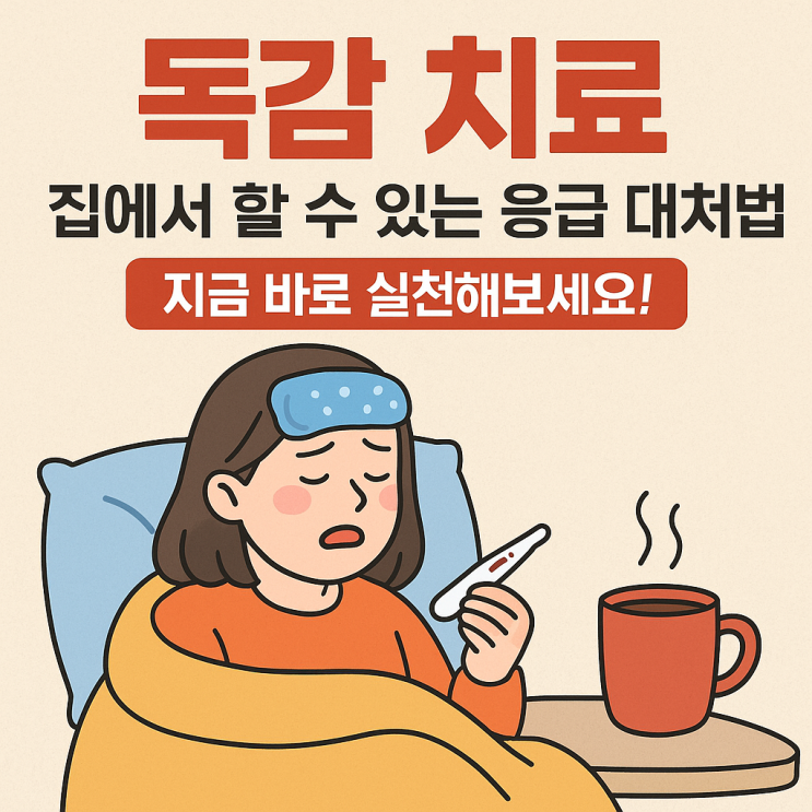  독감 치료 시 집에서 할 수 있는 응급 대처법