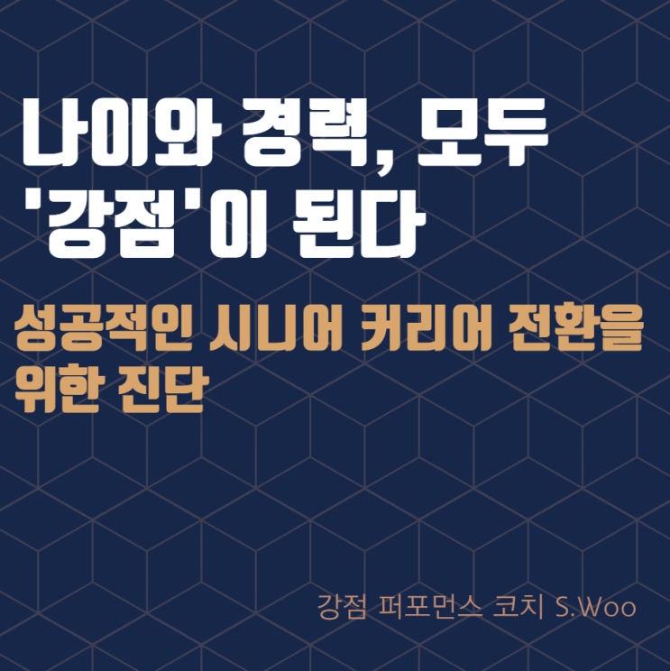  나이와 경력, 모두 '강점'이 된다: 성공적인 시니어 커리어 전환을 위한 진단