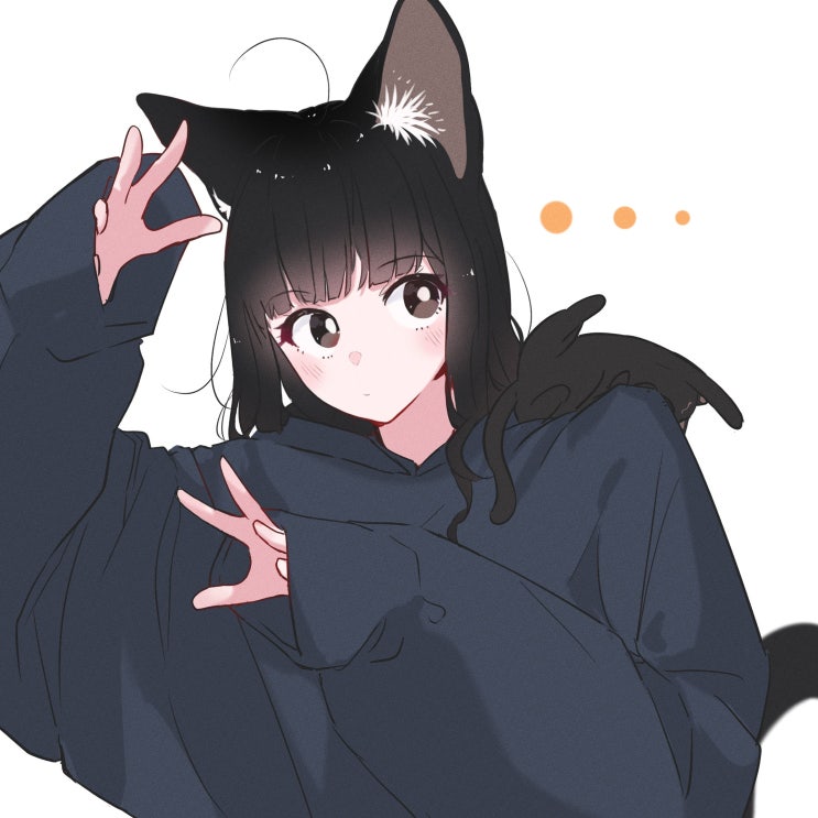  검은 고양이 이야기 ~ 이상한 포즈를 취하는 검은 고양이들 ~ - [오리지널 만화][웹코믹]