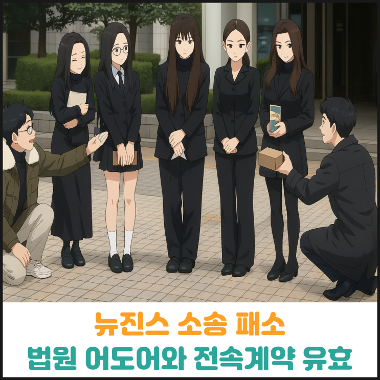뉴진스 1심 패소, 법원 어도어와 뉴진스 전속계약 유효 판결