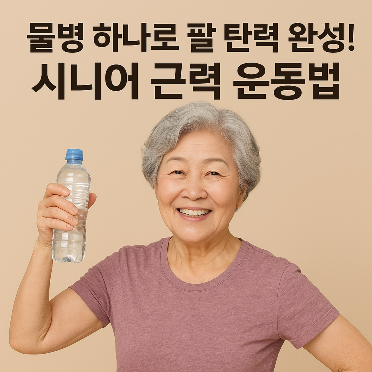   물병 하나면 충분해요! 시니어를 위한 가벼운 아령 운동법