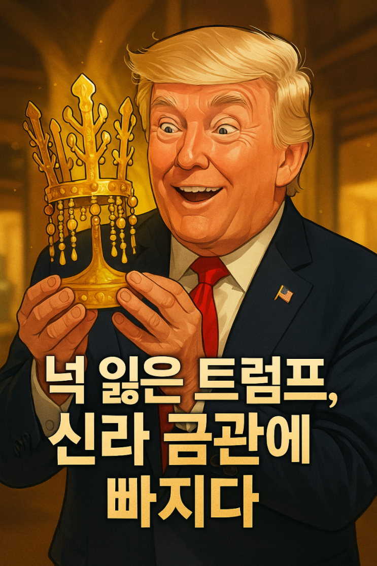 신라 <b>금관</b> 앞에서 미소 터진 <b>트럼프</b>, 韓 외교의 디테일 승리