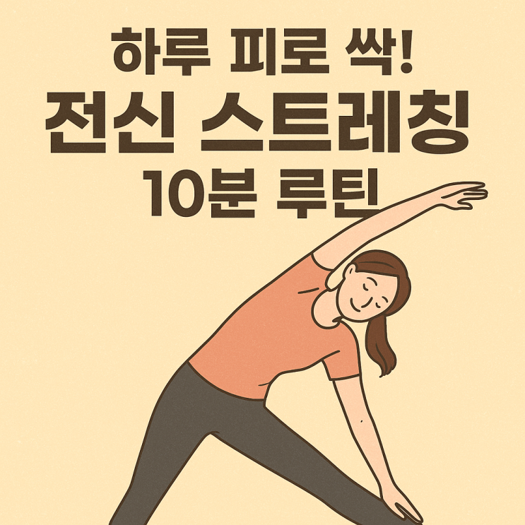  ️하루 피로 싹! 전신 스트레칭 루틴