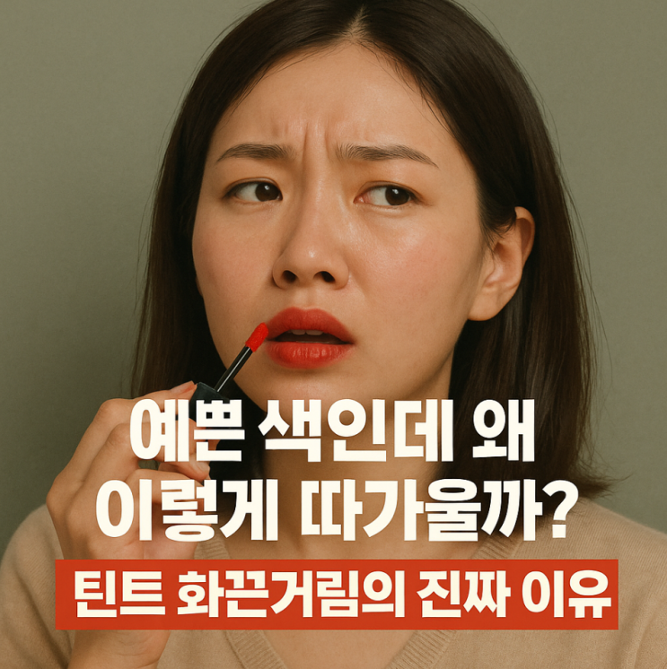  예쁜 색인데 왜 이렇게 따가울까? 틴트 화끈거림 진짜 이유