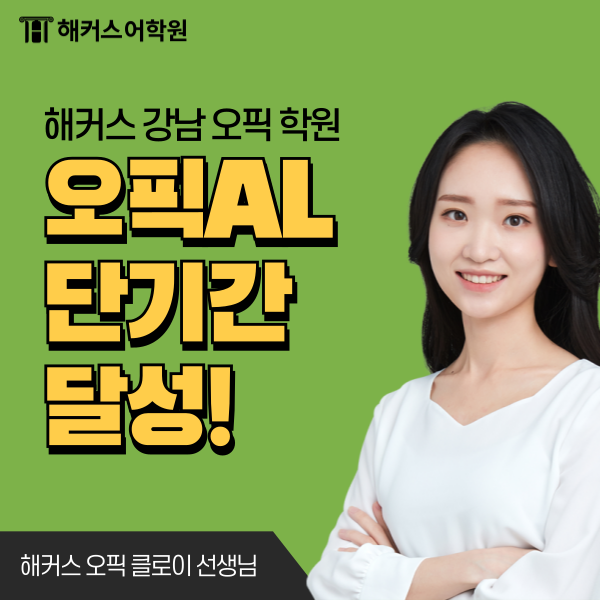  오픽 공부기간 AL 맞춤 공부법으로 단기에 끝낸 후기