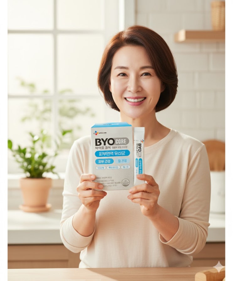  “50대 중년, 피부와 장 건강 동시에 잡은 유산균 실사용 후기!”