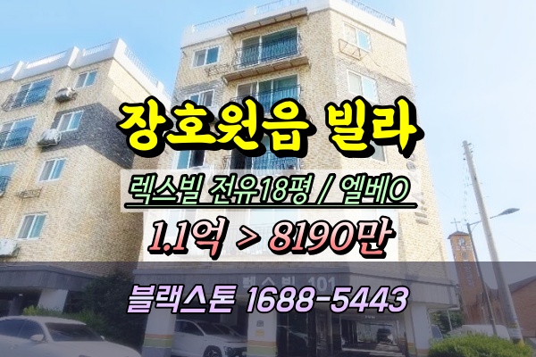  이천시 장호원읍 빌라 경매 렉스빌 1억