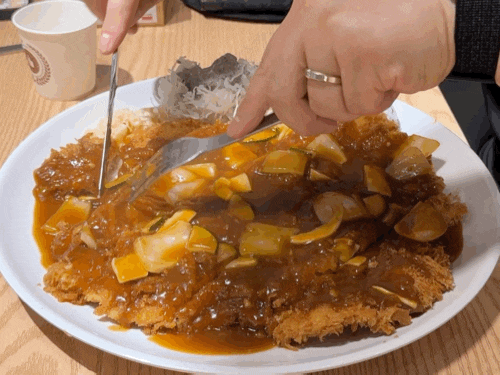 뚱보 아저씨 수제돈가스 병점역점 - 왕 큰 돈까스와 새콤한 물비빔 국수의 조합이 끝내주는 ....