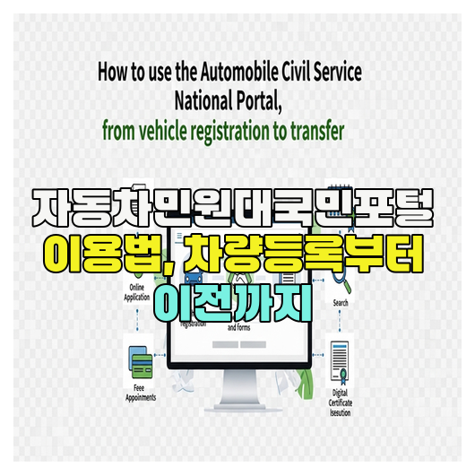  자동차민원대국민포털 이용법, 차량등록부터 이전까지
