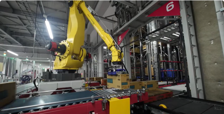  물류 자동화 시스템. MujinOS 기반 Sango Factory Automation