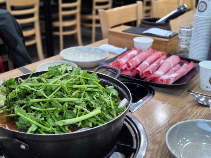  의왕 왕송호수 맛집 고향샤브샤브칼국수