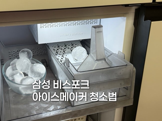 삼성 비스포크 위스키볼 아이스메이커 청소 관리방법