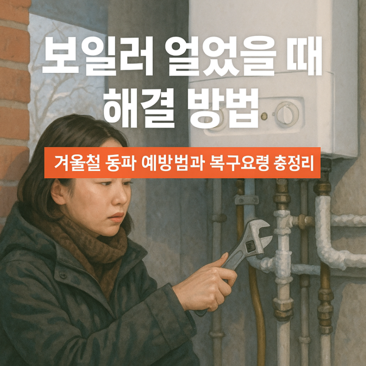  보일러 얼었을 때 해결 방법｜겨울철 동파 예방법과 복구 요령 총정리